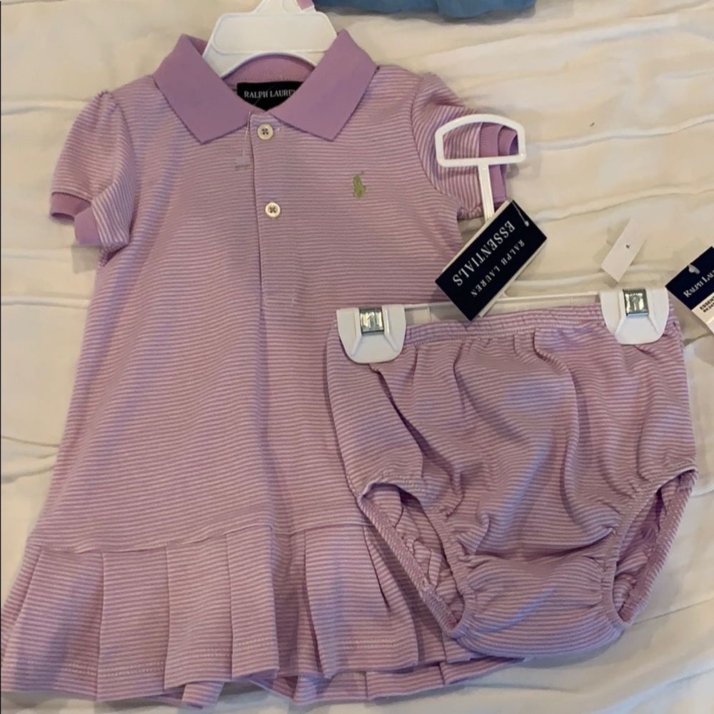 Ralph Lauren 2-piece dress and diaper cover